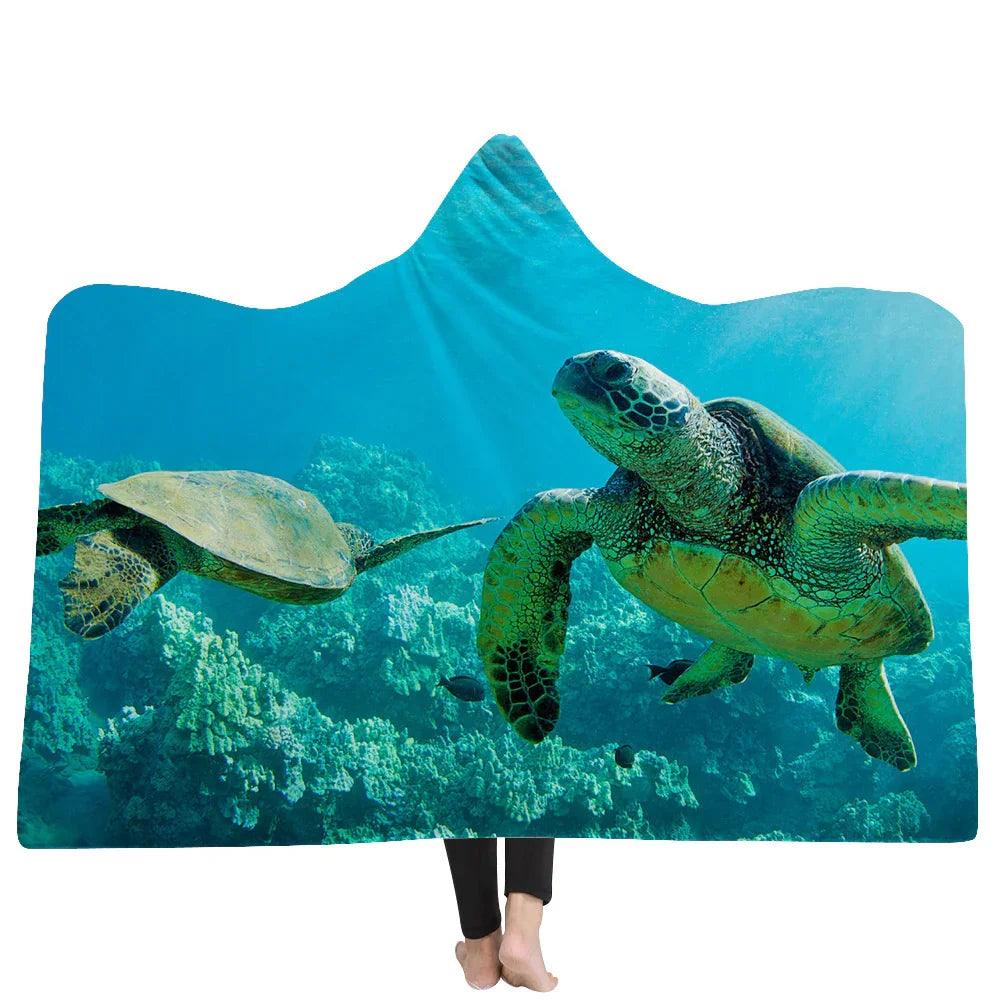 New Hooded Blanket Poncho Thicker Blanket Hooded Blanket Home EX-STOCK Canada