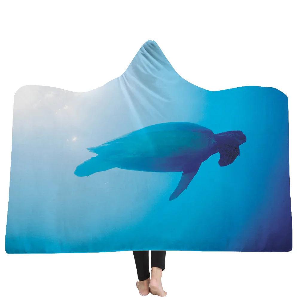 New Hooded Blanket Poncho Thicker Blanket Hooded Blanket Home EX-STOCK Canada