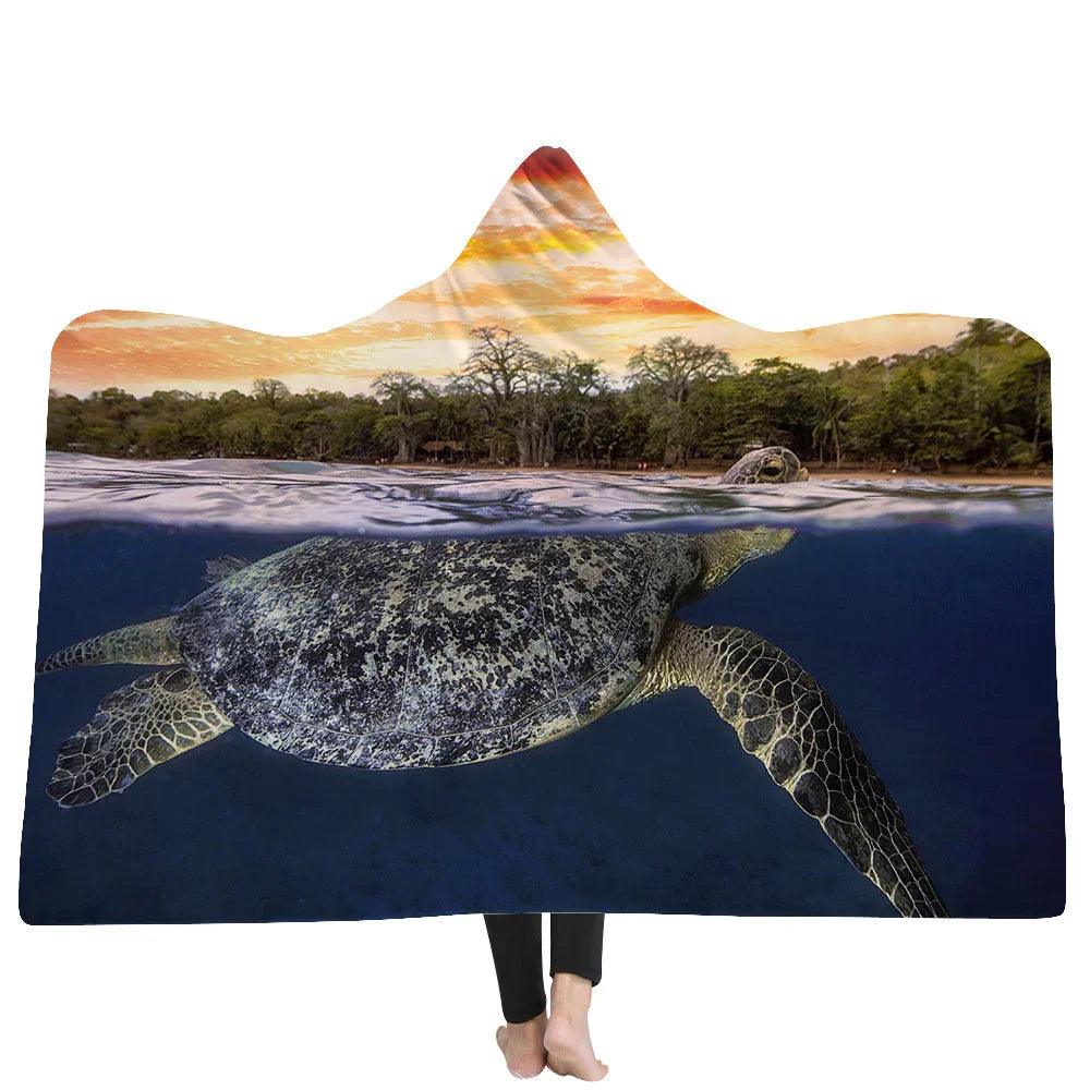 New Hooded Blanket Poncho Thicker Blanket Hooded Blanket Home EX-STOCK Canada