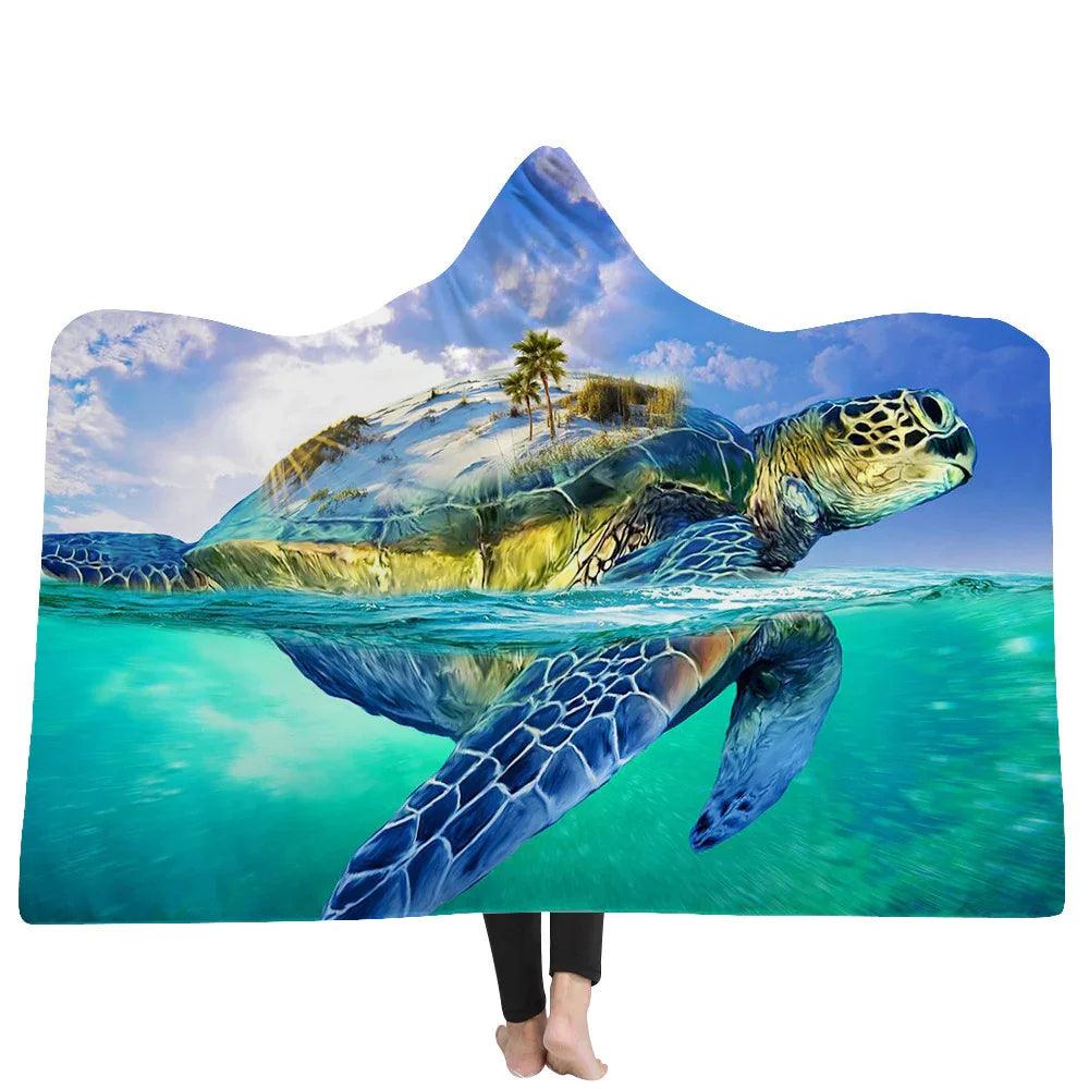 New Hooded Blanket Poncho Thicker Blanket Hooded Blanket Home EX-STOCK Canada