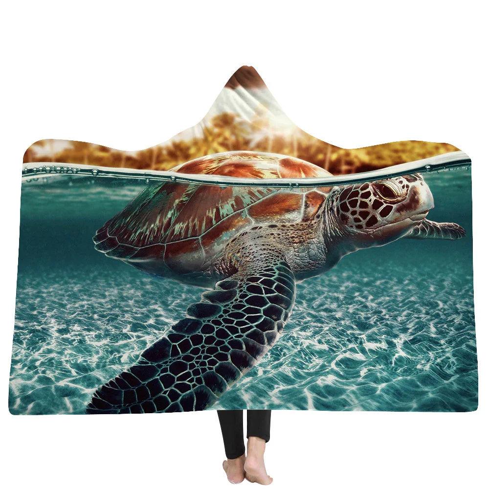 New Hooded Blanket Poncho Thicker Blanket Hooded Blanket Home EX-STOCK Canada