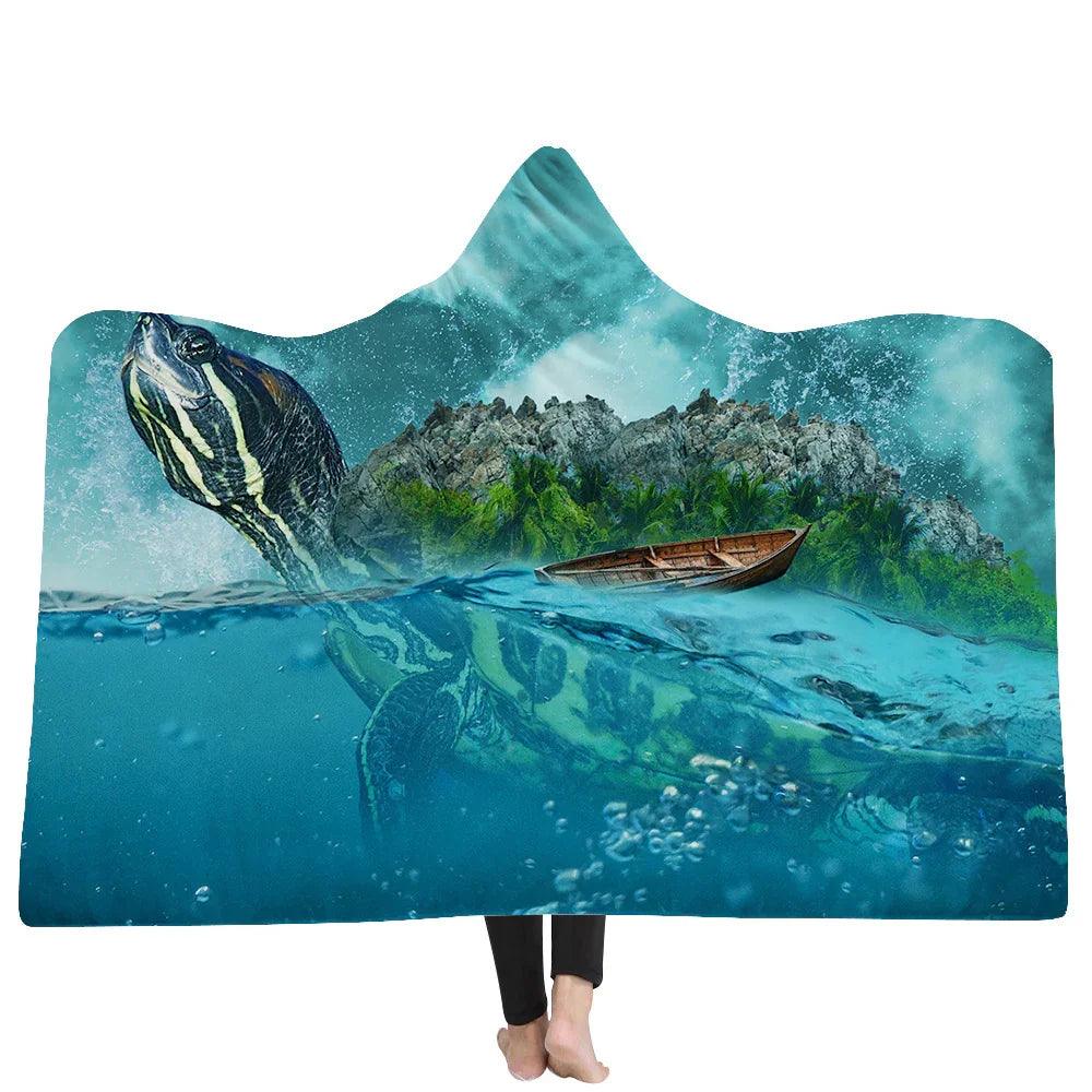 New Hooded Blanket Poncho Thicker Blanket Hooded Blanket Home EX-STOCK Canada