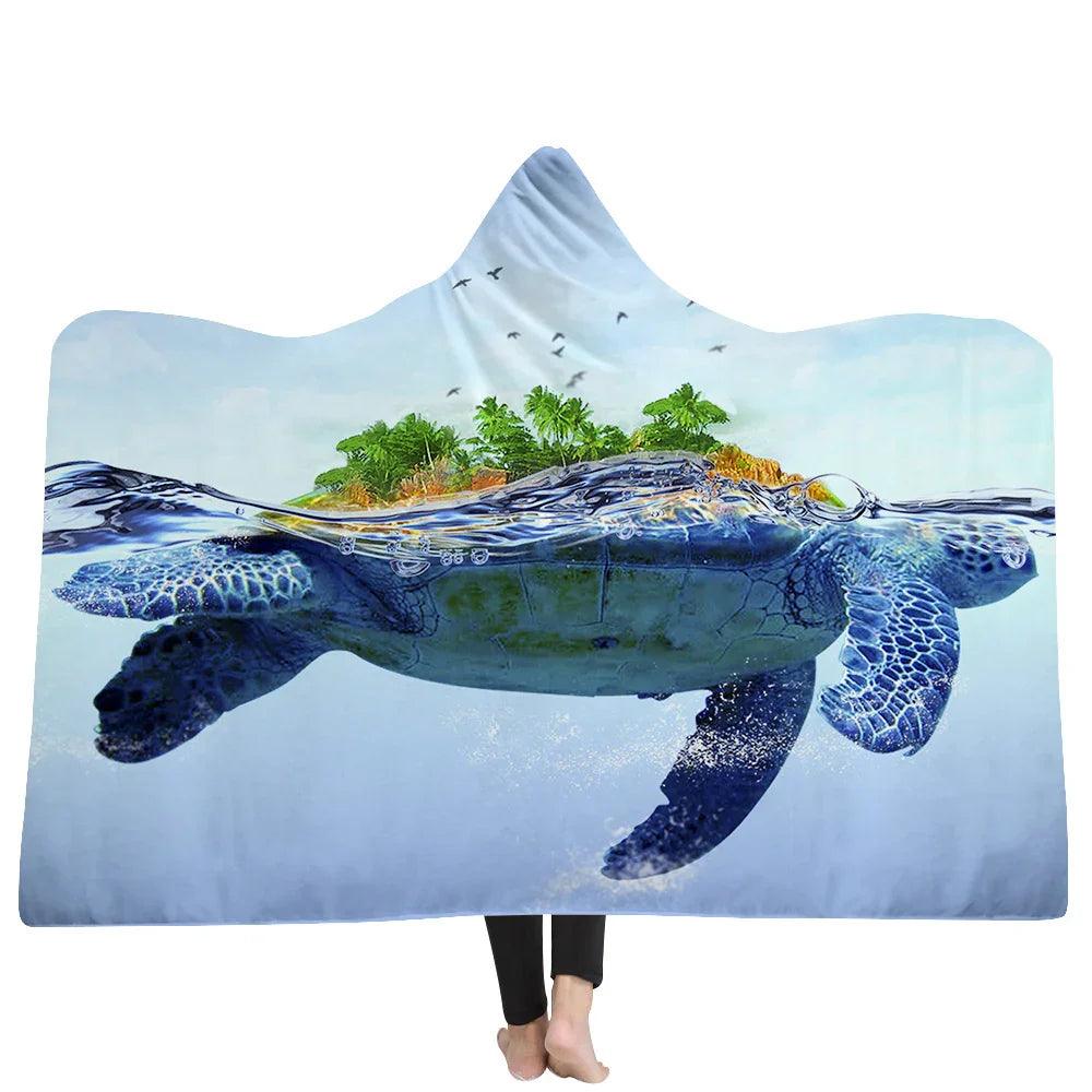 New Hooded Blanket Poncho Thicker Blanket Hooded Blanket Home EX-STOCK Canada