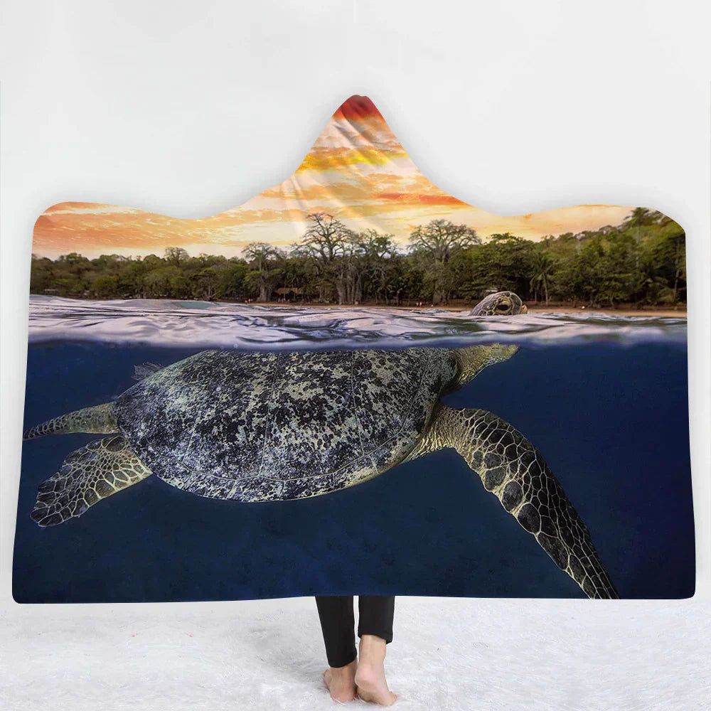 Hooded Blanket Cloak Blanket Thick Blanket EX-STOCK Canada