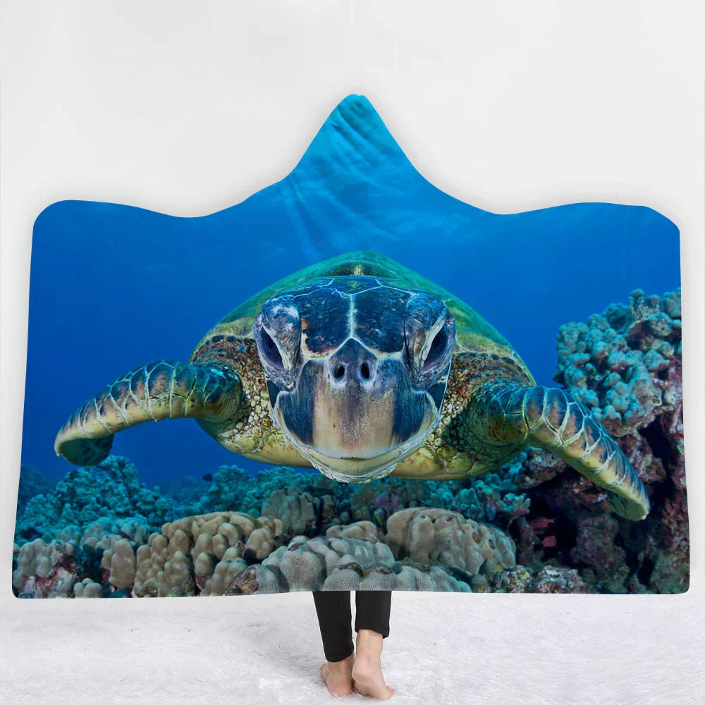 Hooded Blanket Cloak Blanket Thick Blanket EX-STOCK Canada