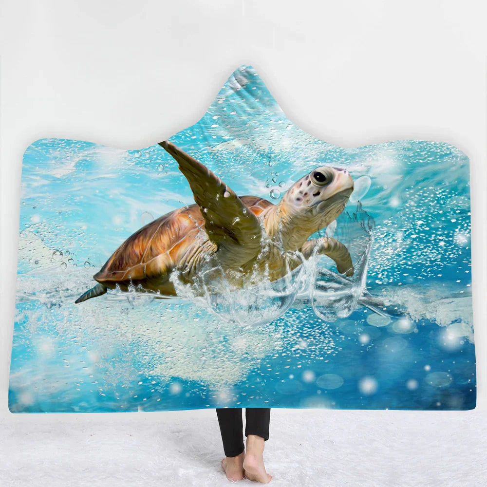 Hooded Blanket Cloak Blanket Thick Blanket EX-STOCK Canada