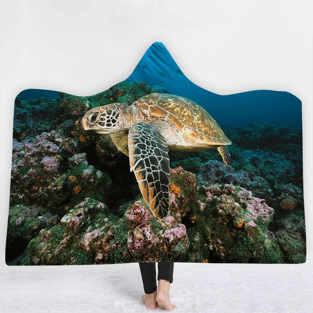 Hooded Blanket Cloak Blanket Thick Blanket EX-STOCK Canada