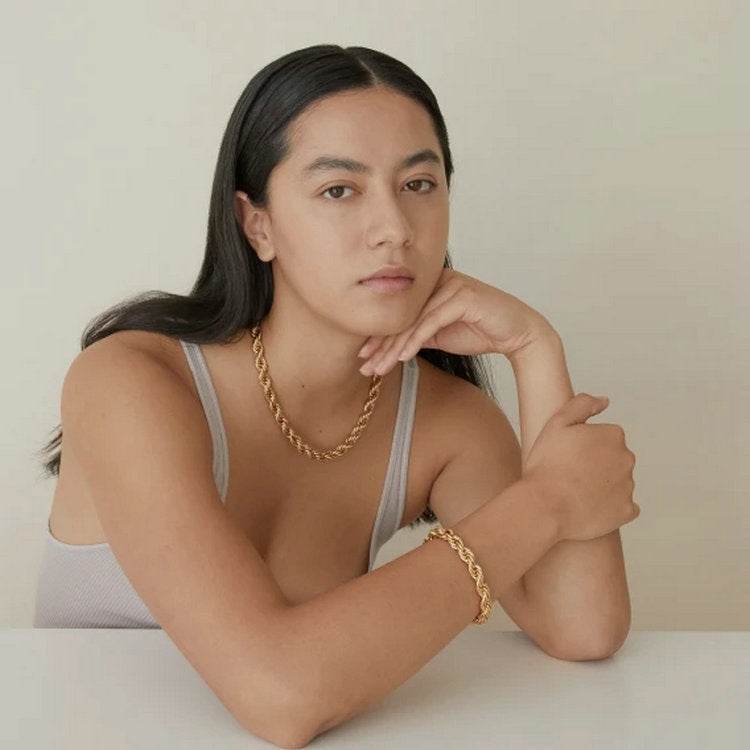 Romeo Twisted Rope Chain Necklace women - EX-STOCK Canada