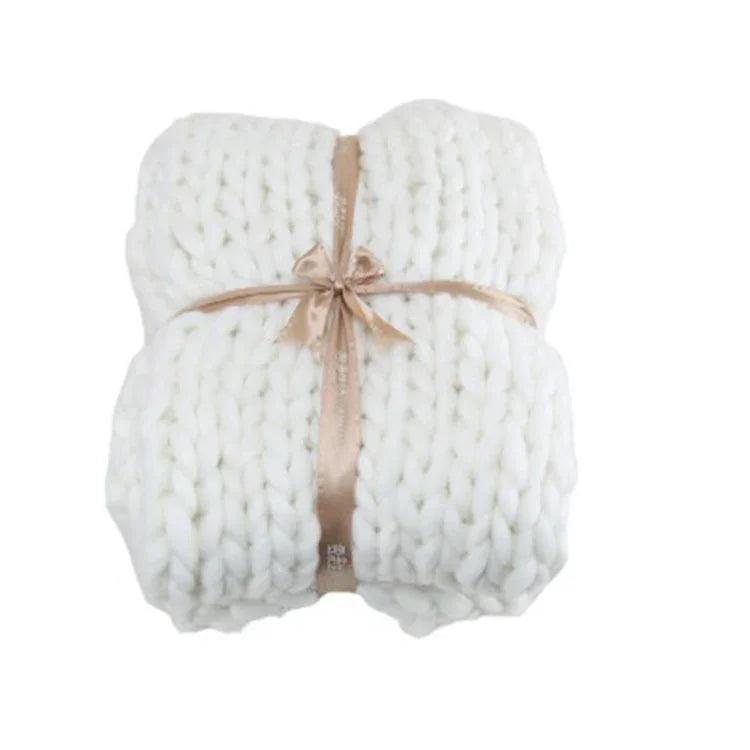 Coarse Wool Blanket Cover Blanket Wool Hand-woven Iceland Blanket Acrylic Blanket Wholesale EX-STOCK Canada