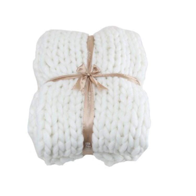 Coarse Wool Blanket Cover Blanket Wool Hand-woven Iceland Blanket Acrylic Blanket Wholesale EX-STOCK Canada