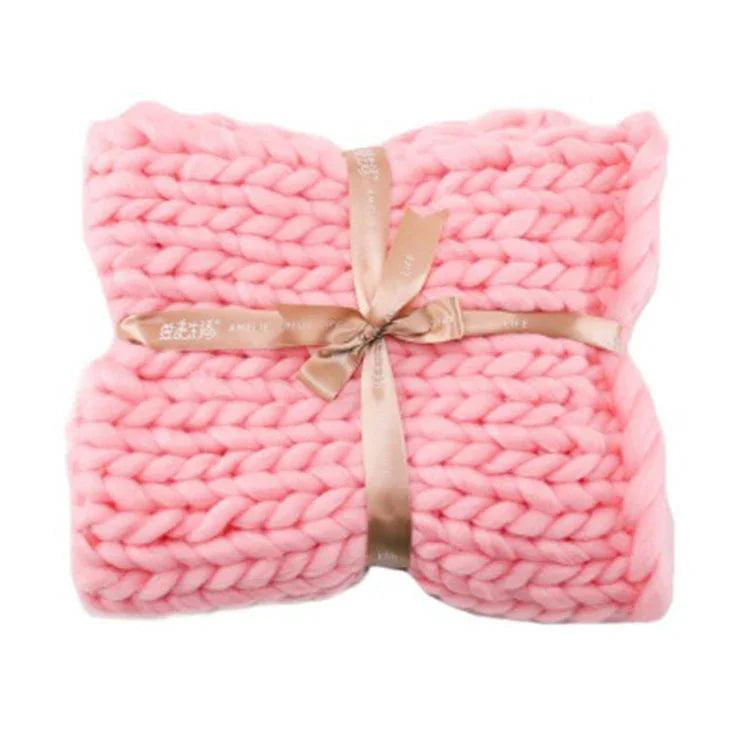 Coarse Wool Blanket Cover Blanket Wool Hand-woven Iceland Blanket Acrylic Blanket Wholesale EX-STOCK Canada