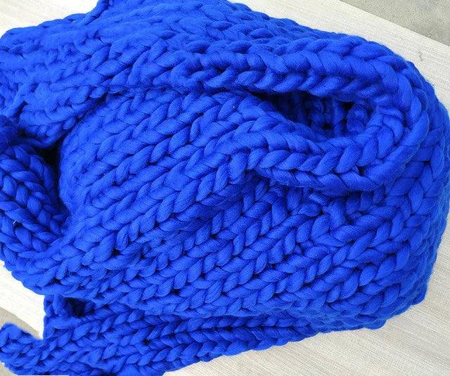 Coarse Wool Blanket Cover Blanket Wool Hand-woven Iceland Blanket Acrylic Blanket Wholesale EX-STOCK Canada