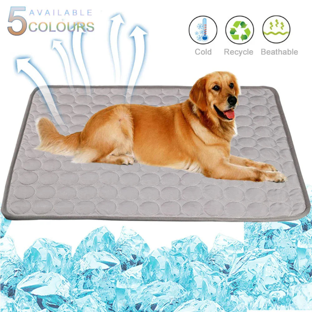 Pet Summer Portable Ice Silk Cooling Pad EX-STOCK Canada
