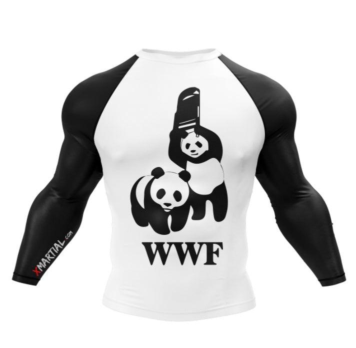 كرسي باندا قميص حماية من الطفح الجلدي WWF - كم XMARTIAL