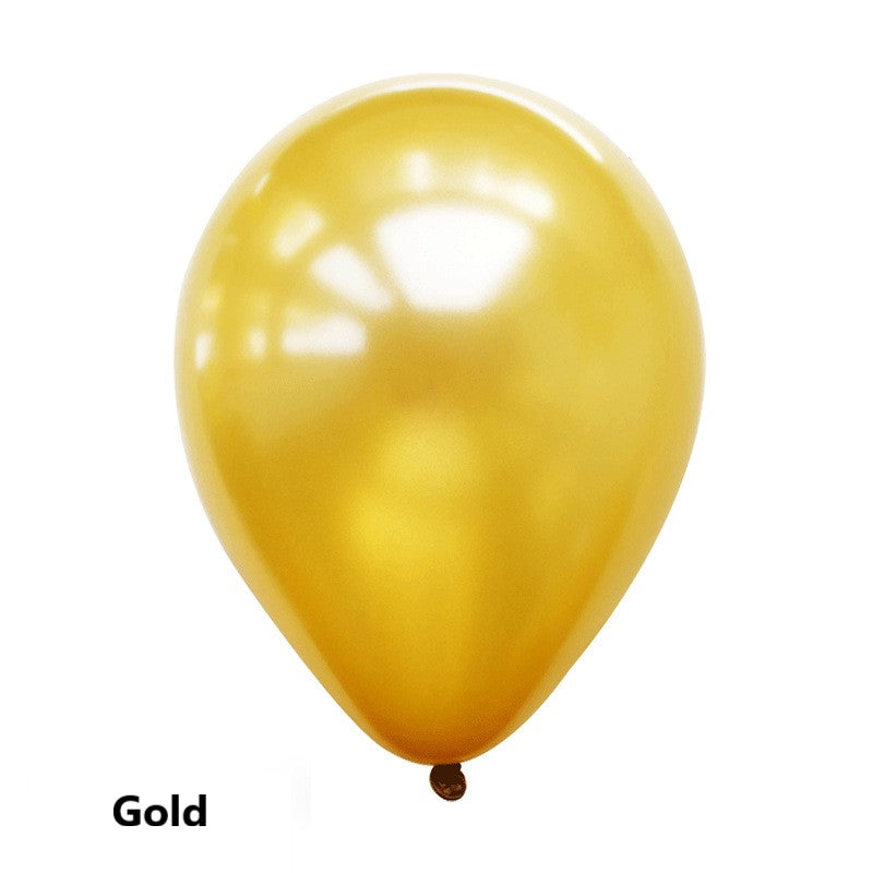 Gold balloon on a white background
