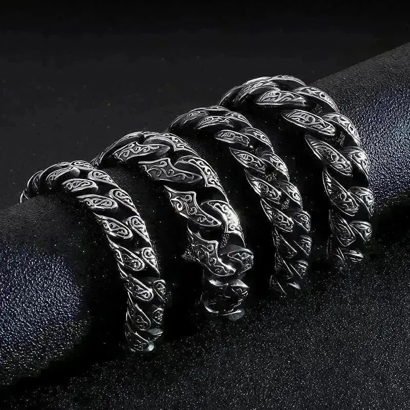 Link Chain Bracelet Punk Stainless Steel - EX-STOCK CANADA