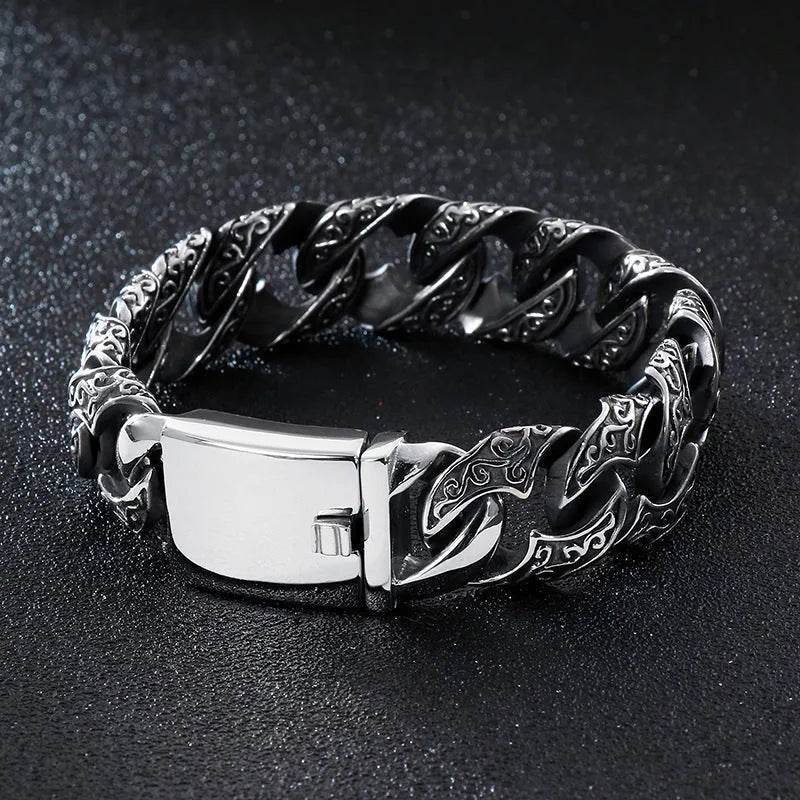Link Chain Bracelet Punk Stainless Steel - EX-STOCK Canada