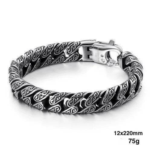 Link Chain Bracelet Punk Stainless Steel - EX-STOCK Canada