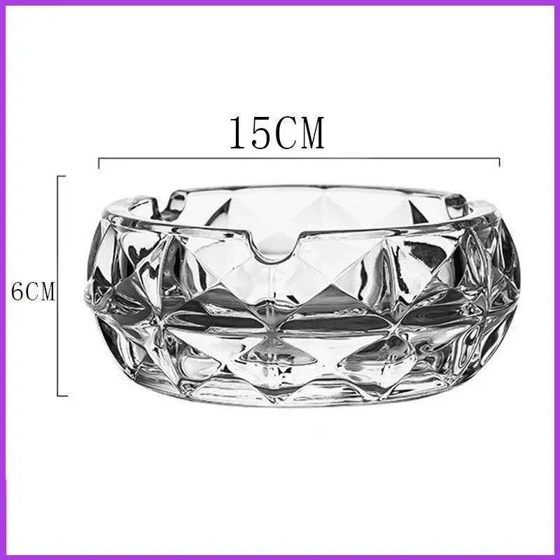 Luxury Crystal Glass Office Cigar Ashtray - EX-STOCK Canada