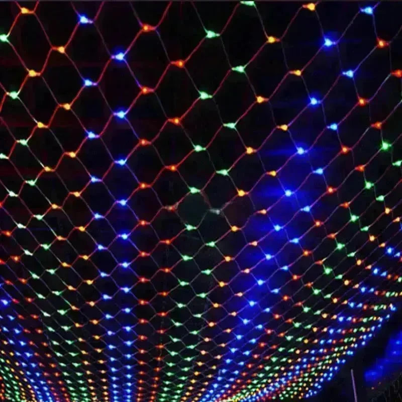 Christmas led lights string lights outdoor waterproof fishnet lights full of stars paved holiday lights wedding ins decorative lights - EX-STOCK CANADA