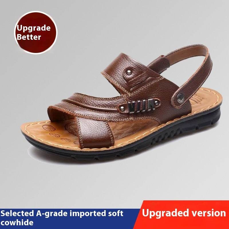 First Layer Cowhide Men's Sandals Summer Genuine Leather Sandals EX-STOCK CANADA
