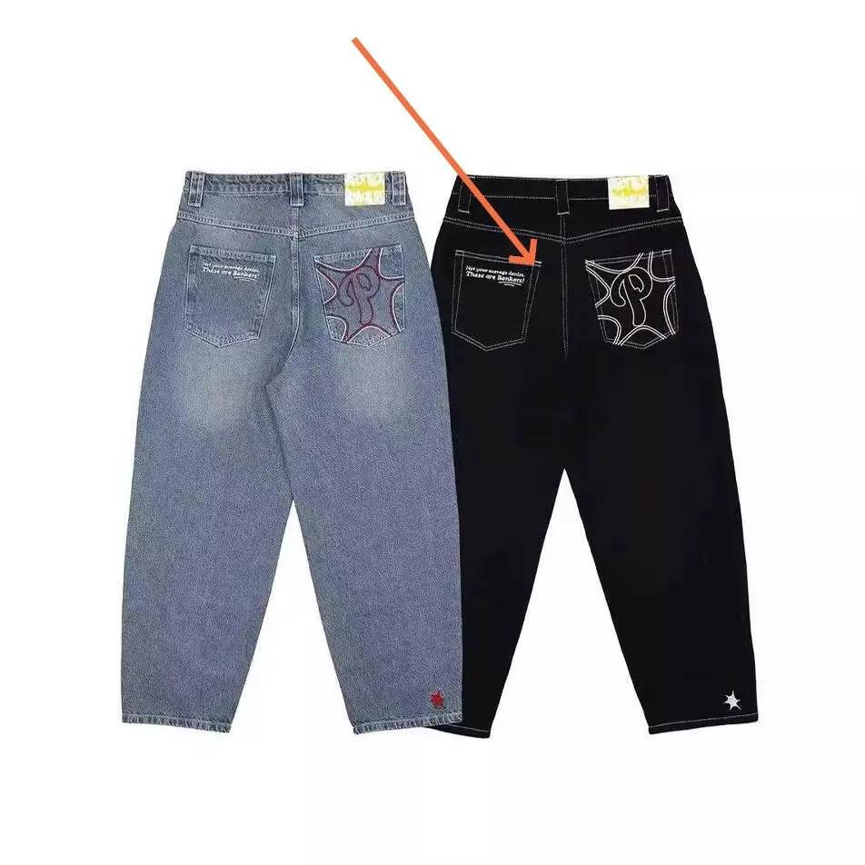 New Hip-hop Fashion Baggy Jeans Pant For Men And Women - EX-STOCK Canada