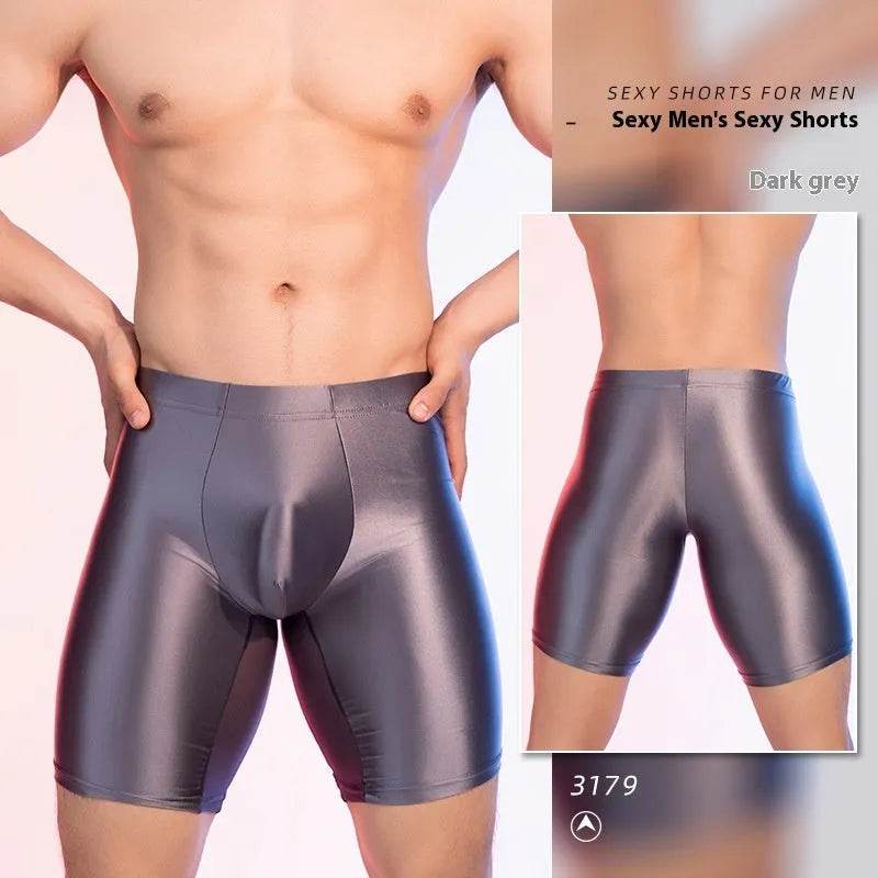 High Elasticity Glossy Ice Silk Sexy Fitness Shaping Leggings - EX-STOCK Canada