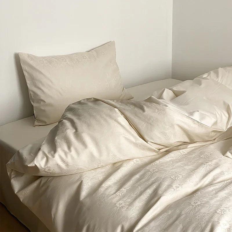Long Velvet Jacquard Four Piece Pure Cotton Duvet Cover EX-STOCK Canada