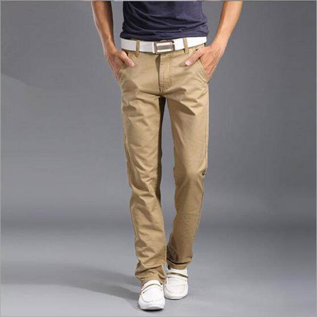 Slim fit straight leg Trouser Casual for Men's - EX-STOCK Canada