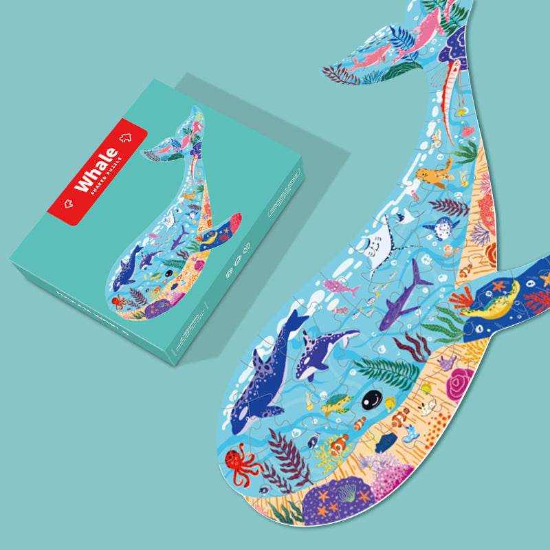 Animal Shaped Wooden Puzzle Play Toy for Kids 14 years above - EX-STOCK Canada