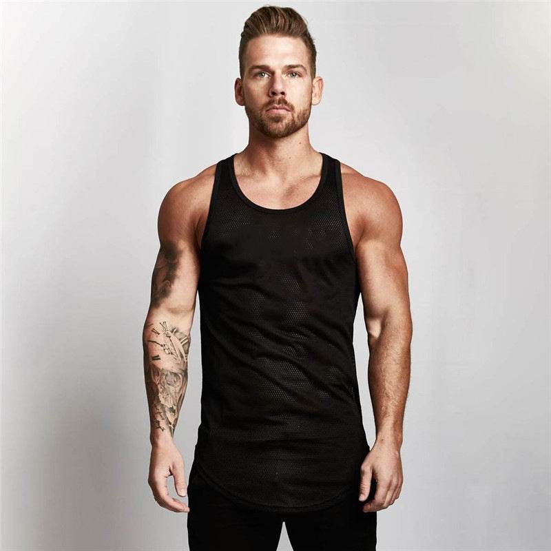 Sleeveless Sportwear vest Fitness Workout Gym Tank top for men - EX-STOCK Canada