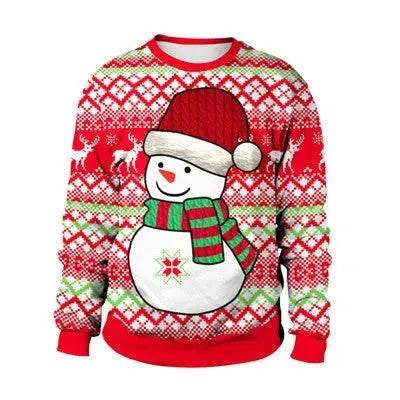 Ugly Christmas Sweater For gift Santa Deer Elf Funny Pullover - EX-STOCK Canada