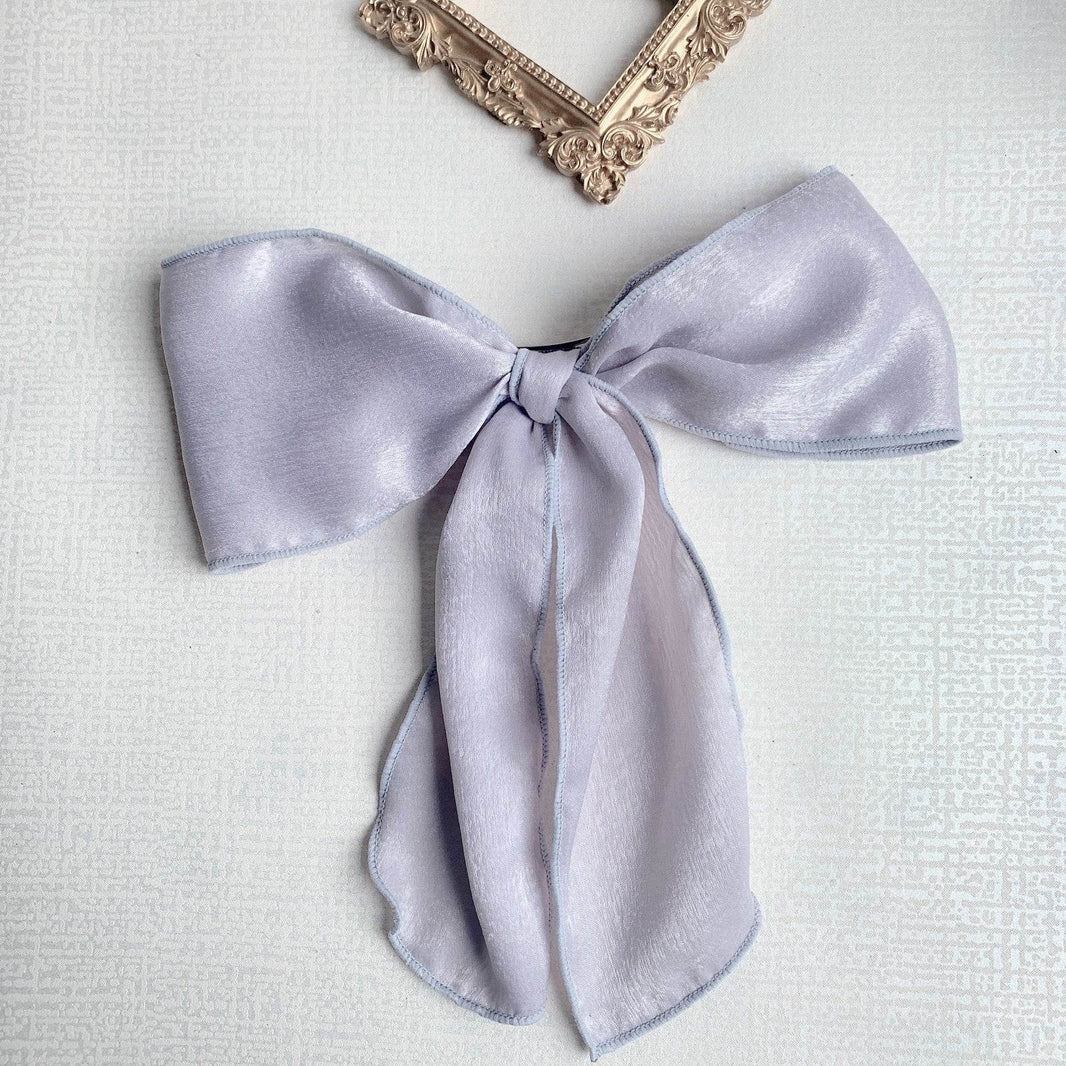 Silk satin oversized bow tie Hair Scrunchies ponytail Holder - EX-STOCK Canada