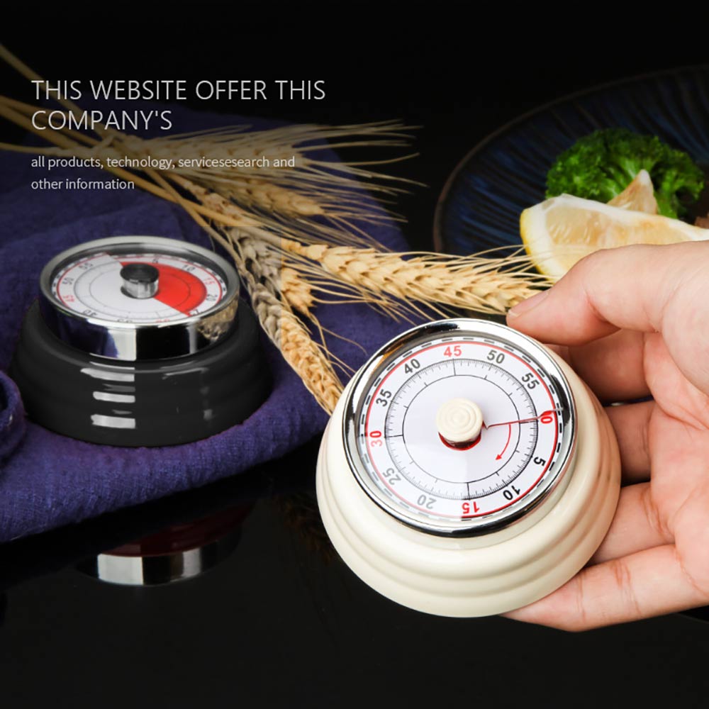 Stainless Steel Mechanical Kitchen Timer Magnet Round Shape Novelty Countdown Cooking Clock Alarm EX-STOCK Canada