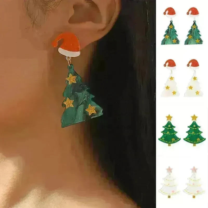 Creative Niche Fashion Temperament Trendy Festive Acrylic Earrings - EX-STOCK CANADA