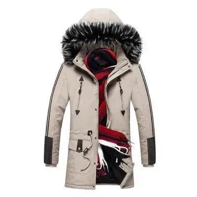 Fur Collar Hoodie Winter Parka Jacket for men - EX-STOCK Canada