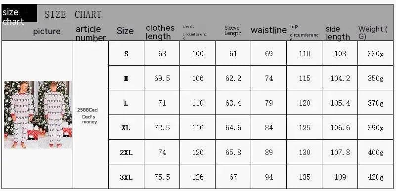 Polyester Black And White Contrast Color Christmas New Parent-Child Women's Casual Suit - EX-STOCK Canada