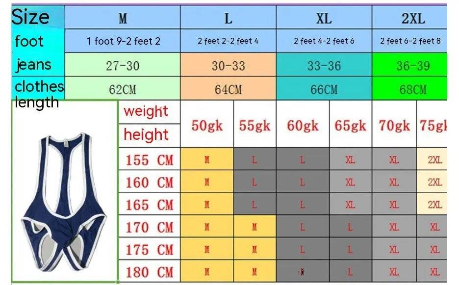 Men's Mesh Breathable One-piece Underwear Bodysuit thong Vest Pants - EX-STOCK Canada