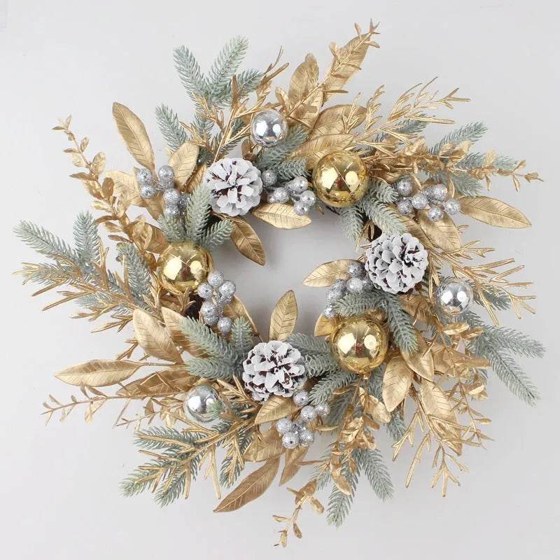 Golden Christmas Plastic Wire Garland Rattan Decorations - EX-STOCK Canada