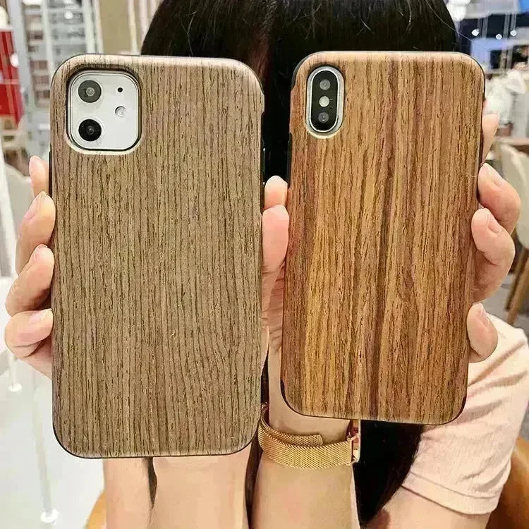 Simple Bamboo Wooden iphone Protective case Unisex - EX-STOCK CANADA