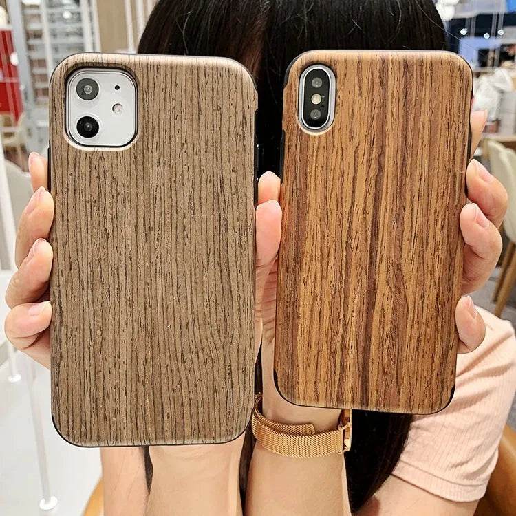 Simple Bamboo Wooden iphone Protective case Unisex - EX-STOCK Canada