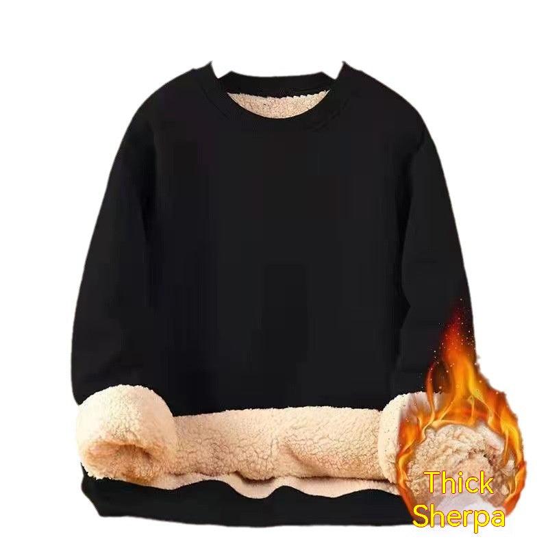 Men's Sweater Warm Berber Fleece Fleece-lined Thickened EX-STOCK Canada