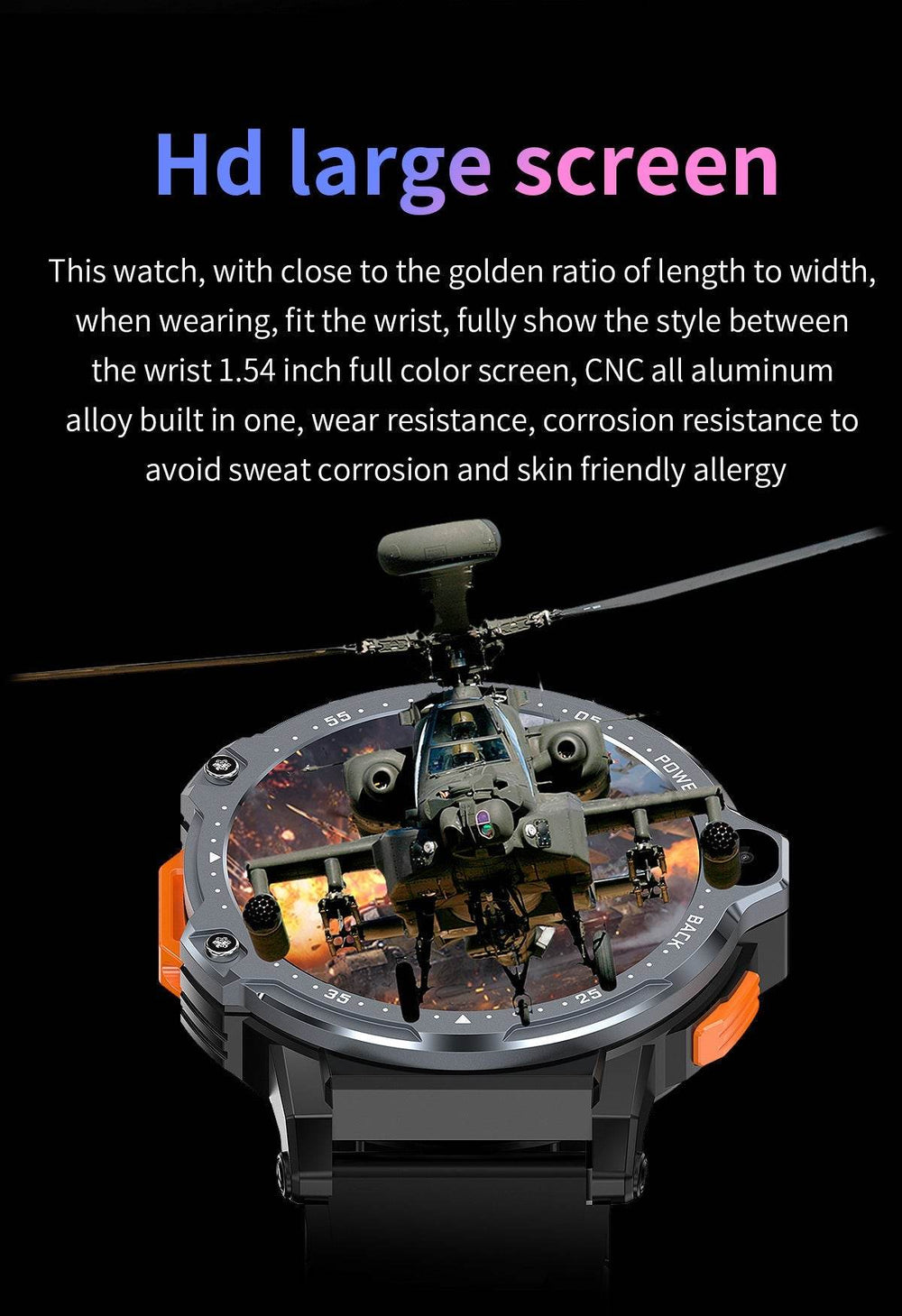 AP6 Smart Watch Dual Camera 4G Plug-in Card EX-STOCK CANADA