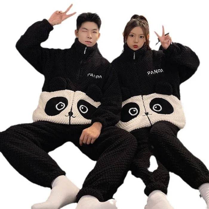 Fashion Casual Embossed Velvet Couple Pajamas - EX-STOCK Canada