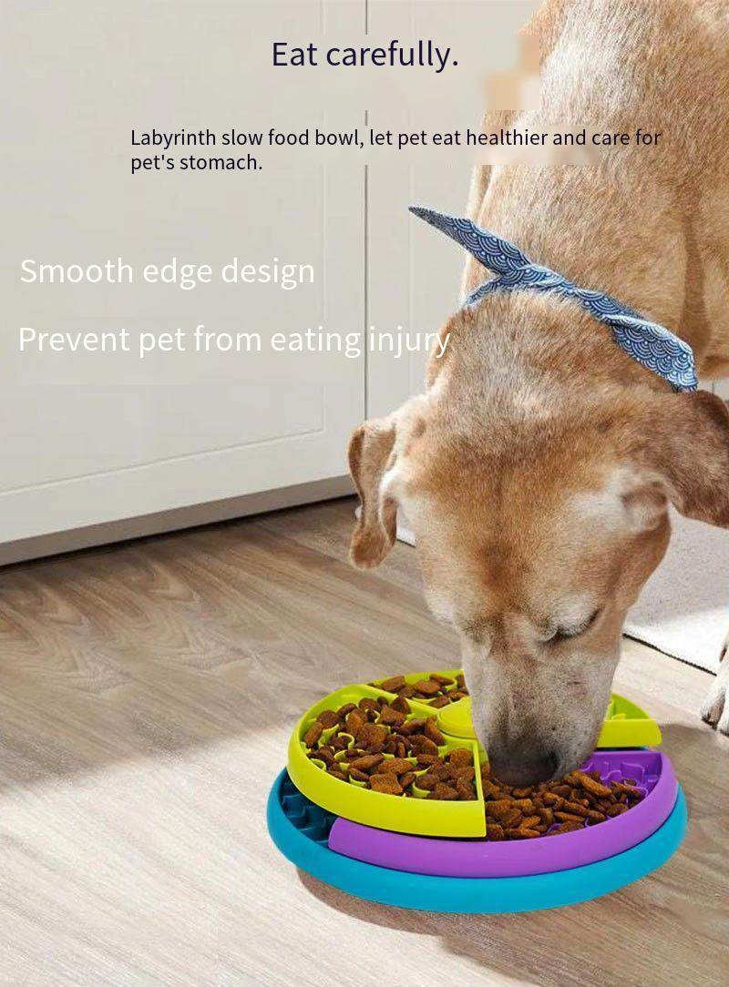 3 Layer Pet Dog Slow Feeder Bowl Anti Choking Puzzle feeder for Dog - EX-STOCK Canada