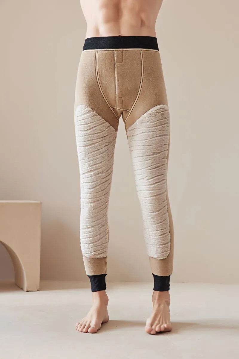 Men's Cotton Pants Graphene Waist Support Fleece-lined Long John - EX-STOCK Canada