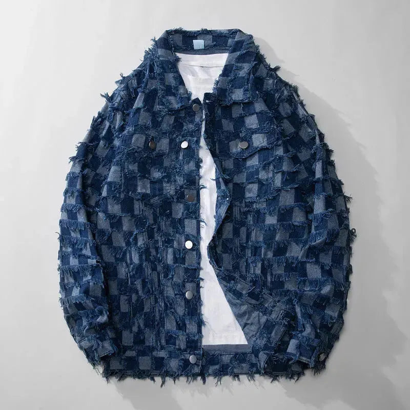 Giacca da cowboy inverno autunno uomini sciolti di jeans giacca in jeans