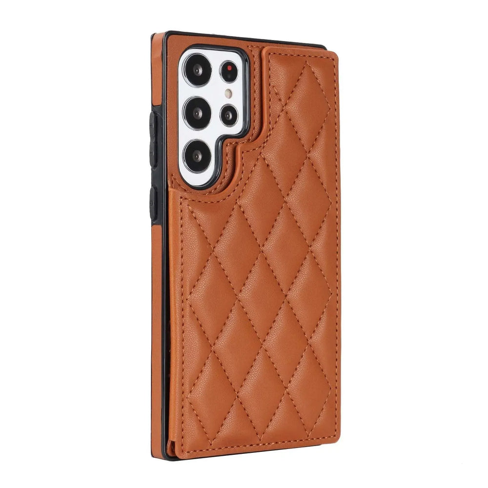 Étui de téléphone à double boucle en plaid - Étui de protection EX-STOCK CANADA