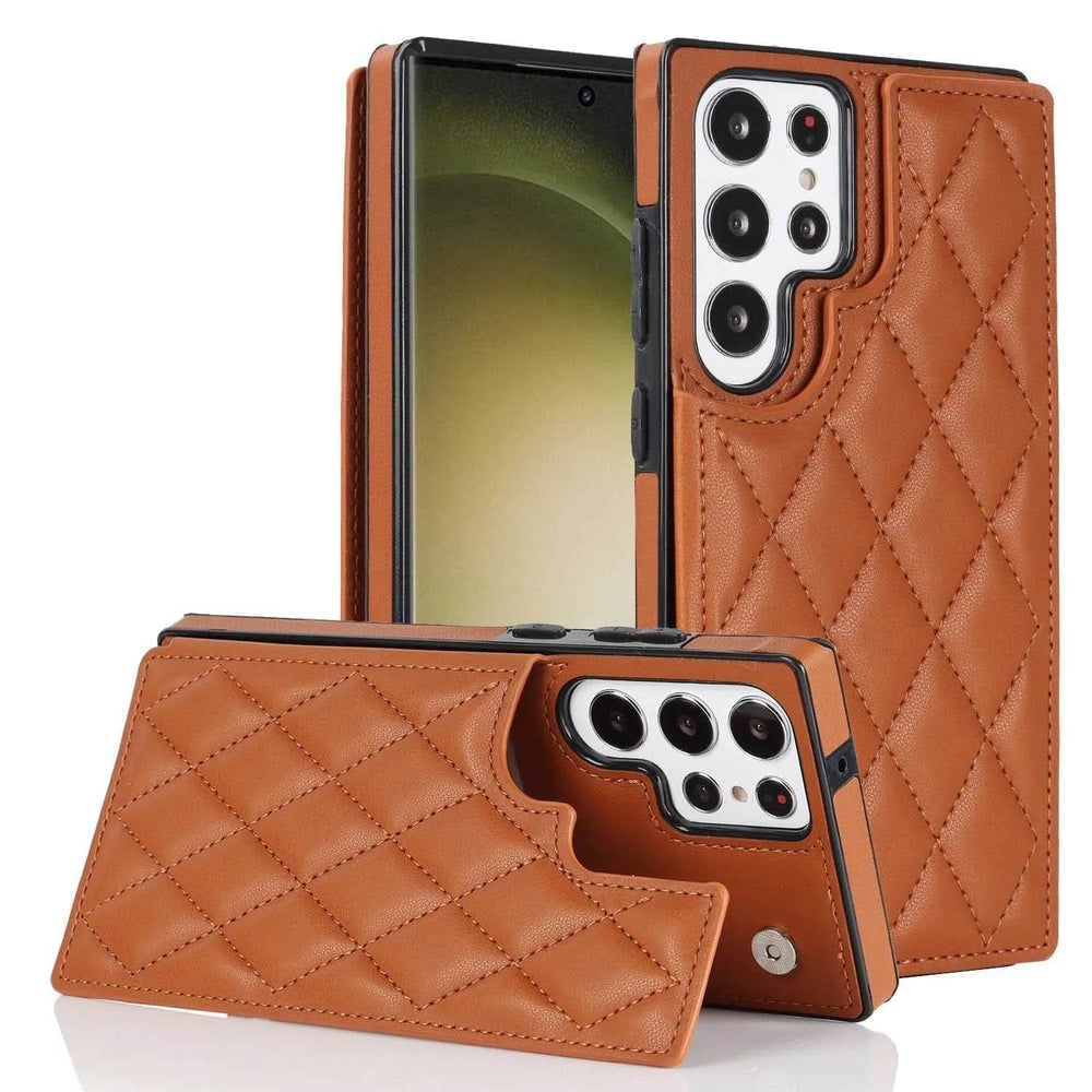 Plaid Double Buckle Phone Case Protective Case - EX-STOCK Canada