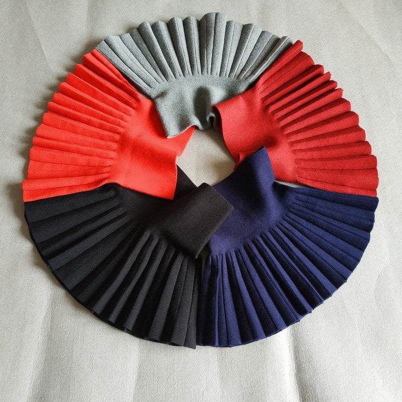 Girls Autumn Clothing Knitted Skirt High Waist Pleated Mini Skirt - EX-STOCK Canada